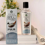 Emira Rice + Collagen With Minerals Hair Oil Strengthen, Nourish, And Revitalize For Healthy, Shiny Hair – 120ml